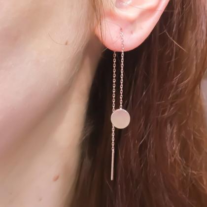 Beautiful Geometry Circular Tassel Earrings