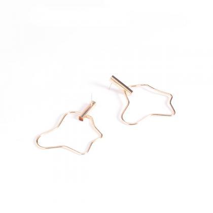 Geometric Abstraction Map Of Africa Earrings