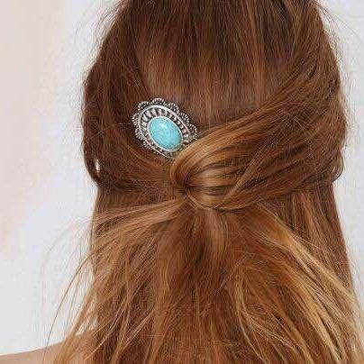 National Style Sapphire Sunflower Hairpins