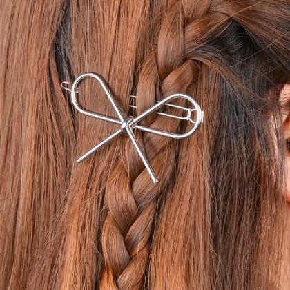 Sweet Hollow Out Bowknot Hairpin