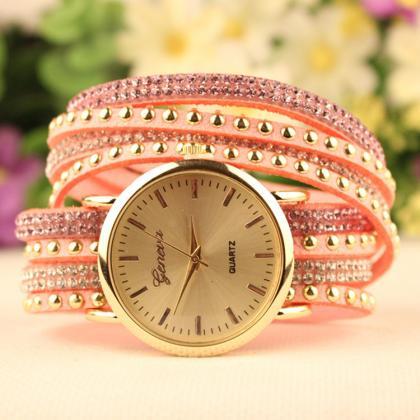 Fashion Rivet Bracelets Watch