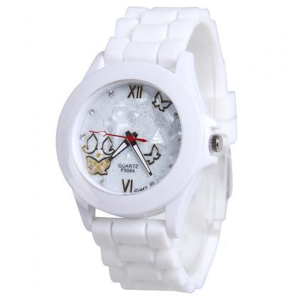 Butterfly Silica Gel Candy Color Watch