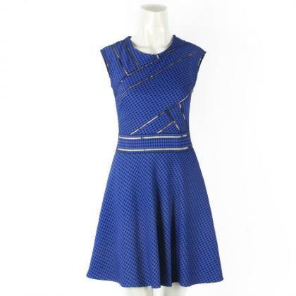 Classic Plaid Jacquard Short Dress