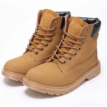 Women Synthetic Leather Boot Lace Up Outdoor Ankle..