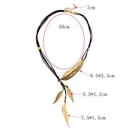 Fashion Fan Personality Exaggeration Leather Rope..