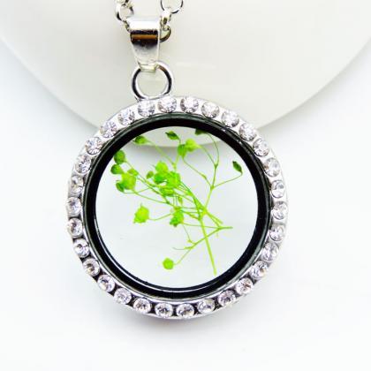 Forget Me Not Round Flower Necklace