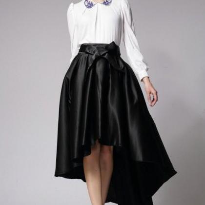 Gorgeous Bowknot Irregular Long Dovetail Skirt