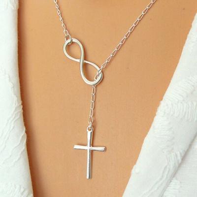 Stylish Chic Women's Eight Cross Shape Pendant Necklace