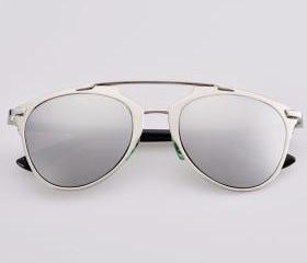 Fashion Retro Double Beam Hollow Sunglasses