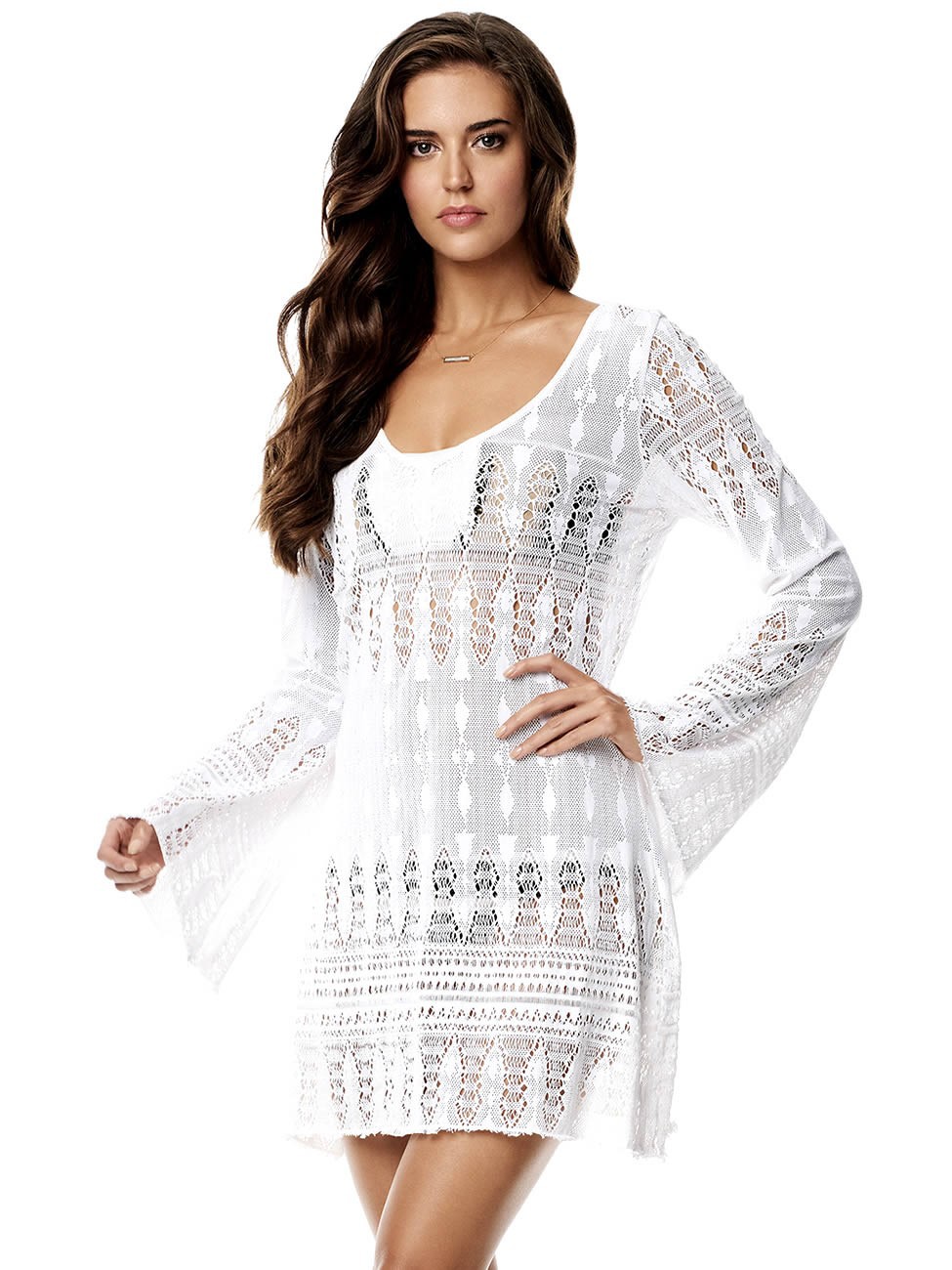 Casual Hollow Out Beach Loose Cover Ups