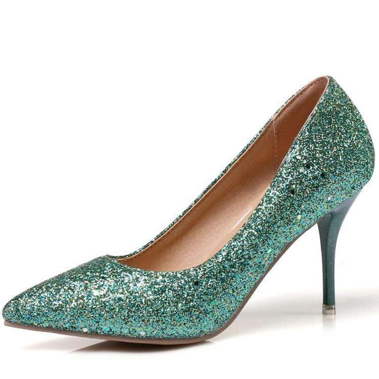 Glitter PointedToe High Heel Stilettos on Luulla