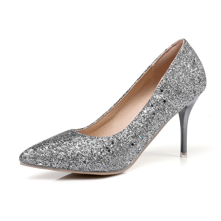 Glitter PointedToe High Heel Stilettos on Luulla