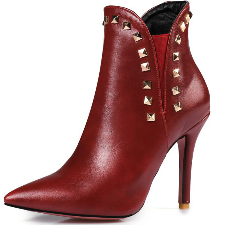 pointed toe stiletto booties