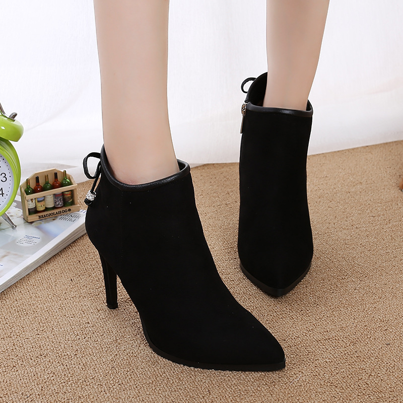 suede collette heel