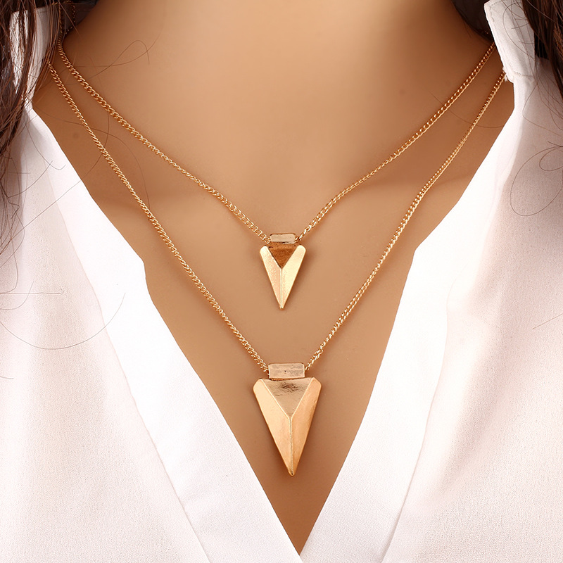 Fashion Contracted Multilayer Metal Necklace