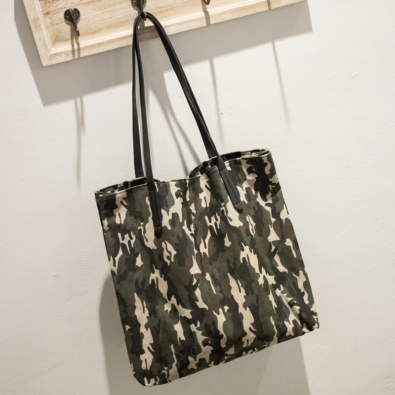Personality Camouflage Pattern Women Shoulder Bag