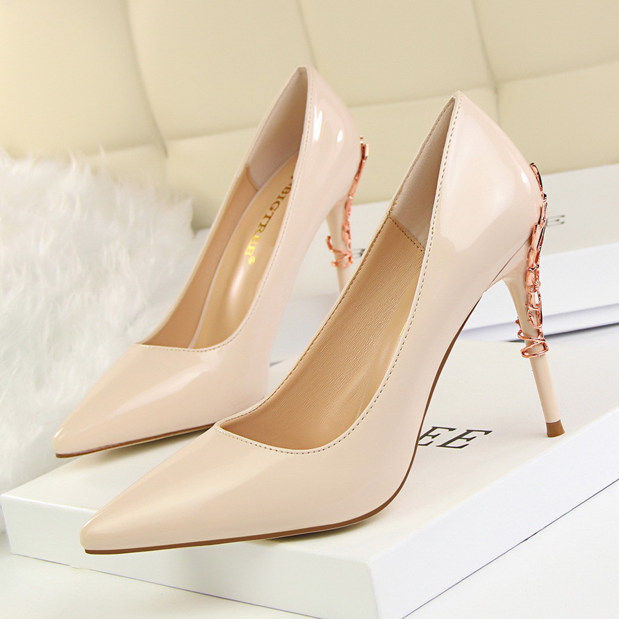 Charming Pointed Toe Low Cut Stiletto High Heels Party Shoes