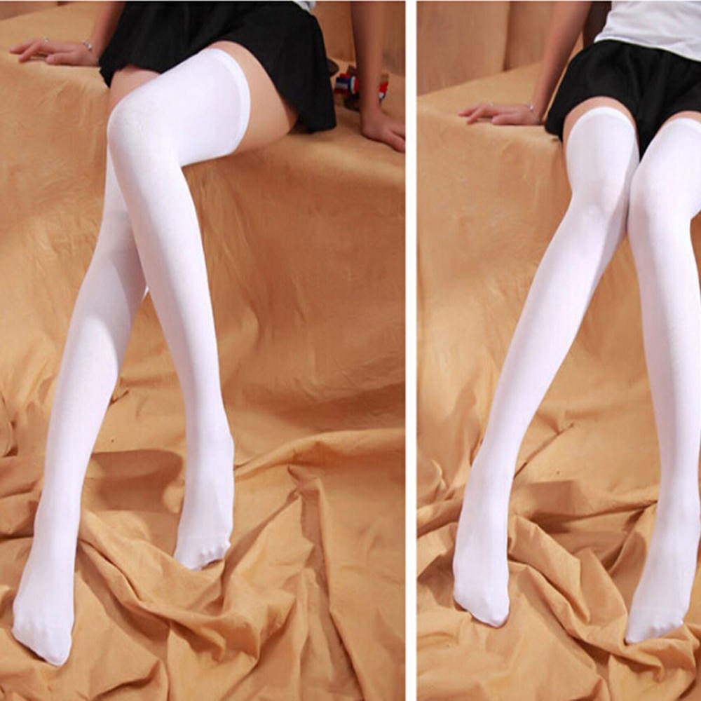 Women Socks Fashion Stockings Casual Cotton Thigh High Over Knee Cotton High Socks Girls Womens Female Long Knee Sock