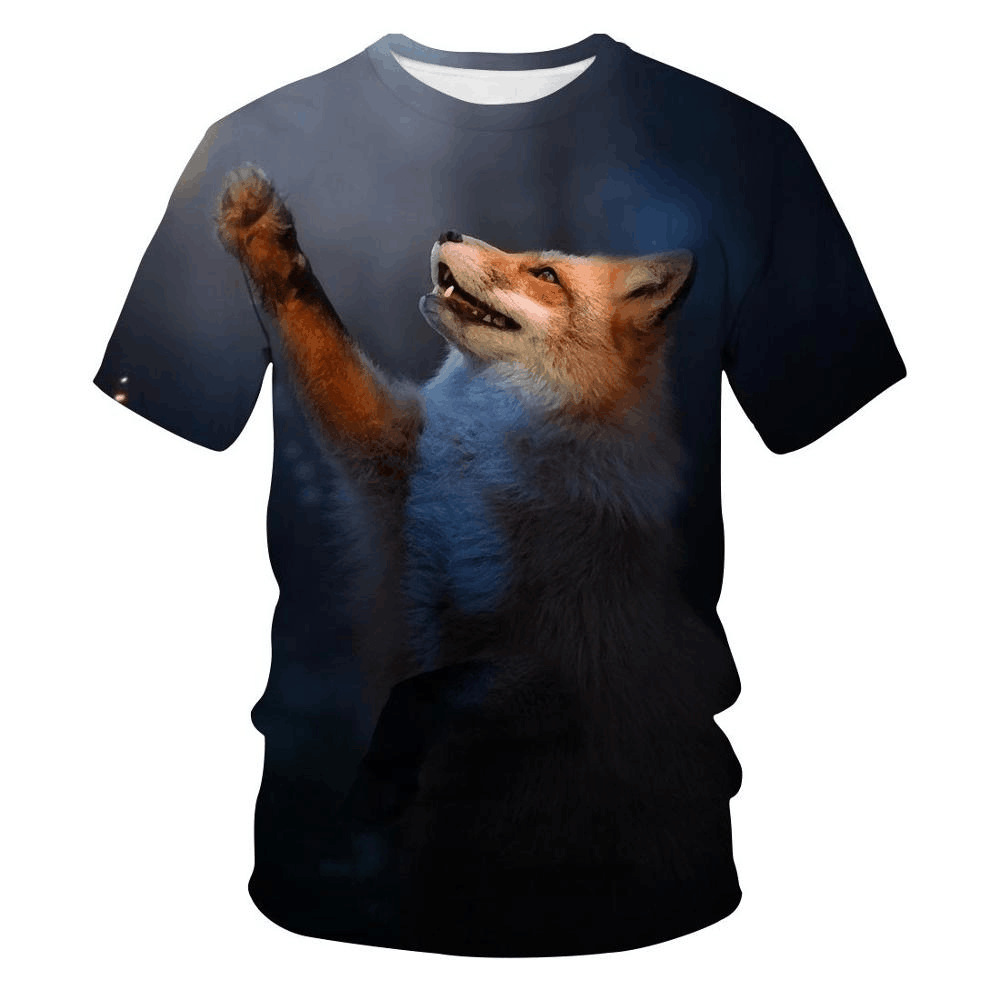 3d Animal Print T-shirt-13