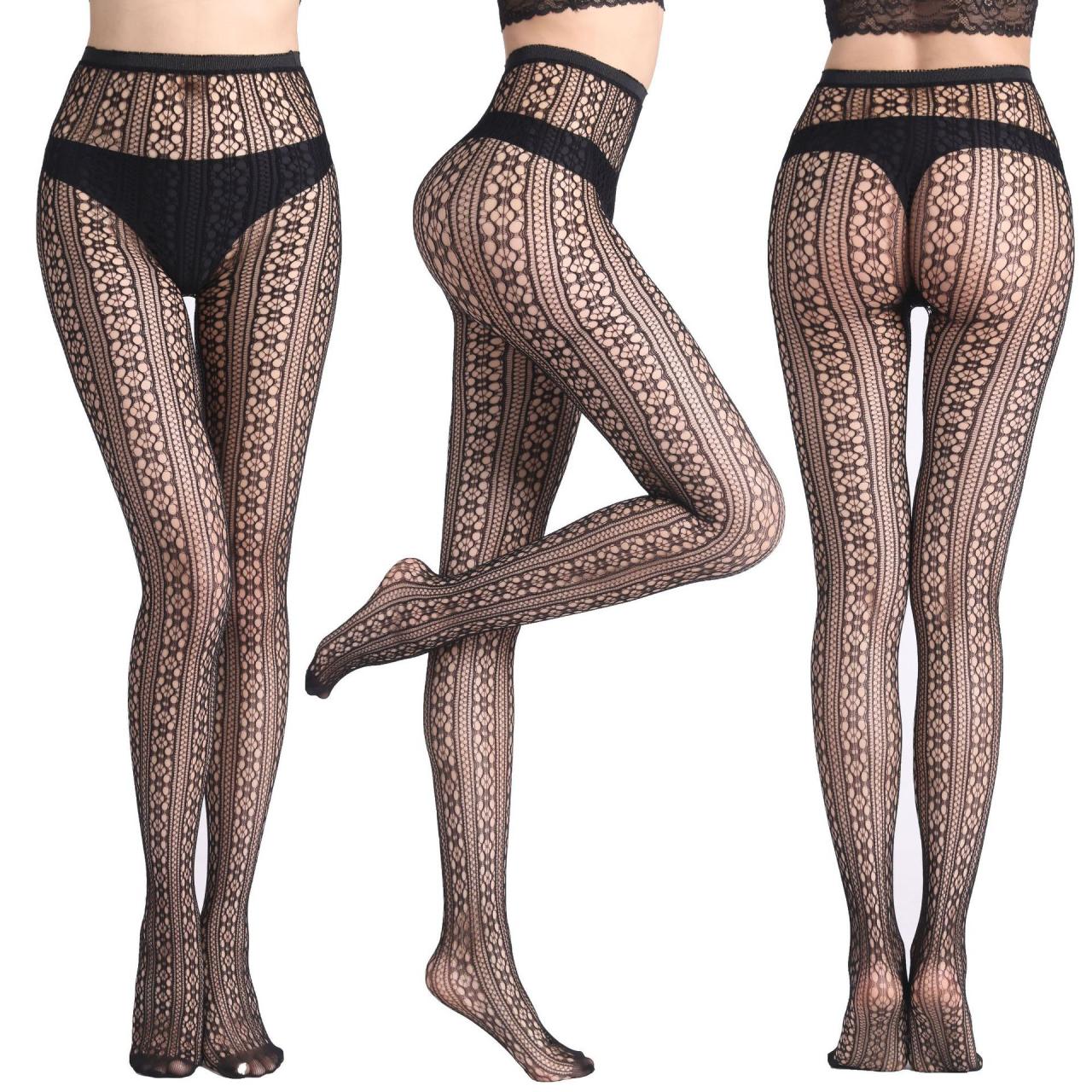 Funny Women's Net Stockings Sexy Underpants Fishnet Eye Jacquard Net Stockings Small Net Stockings-5