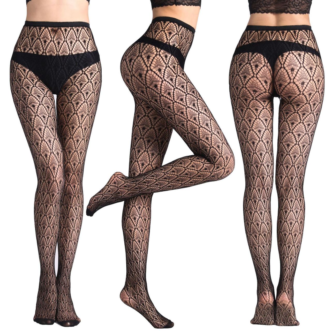 Funny Women's Net Stockings Sexy Underpants Fishnet Eye Jacquard Net Stockings Small Net Stockings-8
