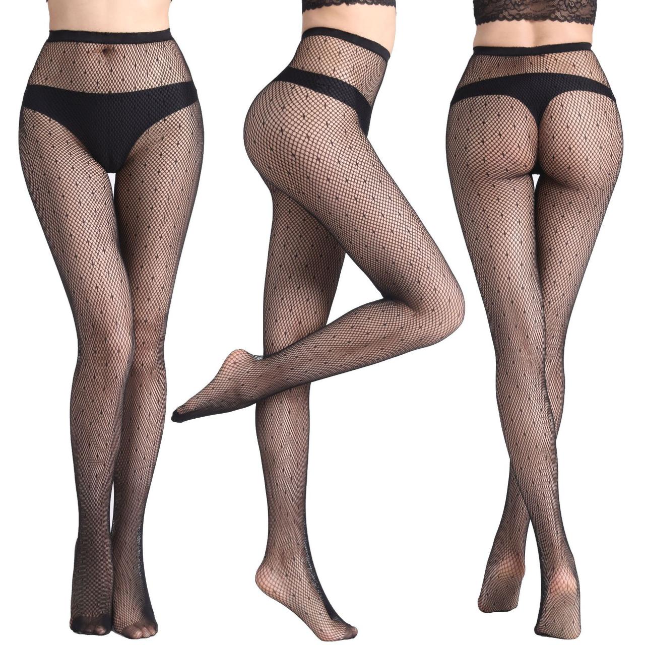 Funny Women's Net Stockings Sexy Underpants Fishnet Eye Jacquard Net Stockings Small Net Stockings-13