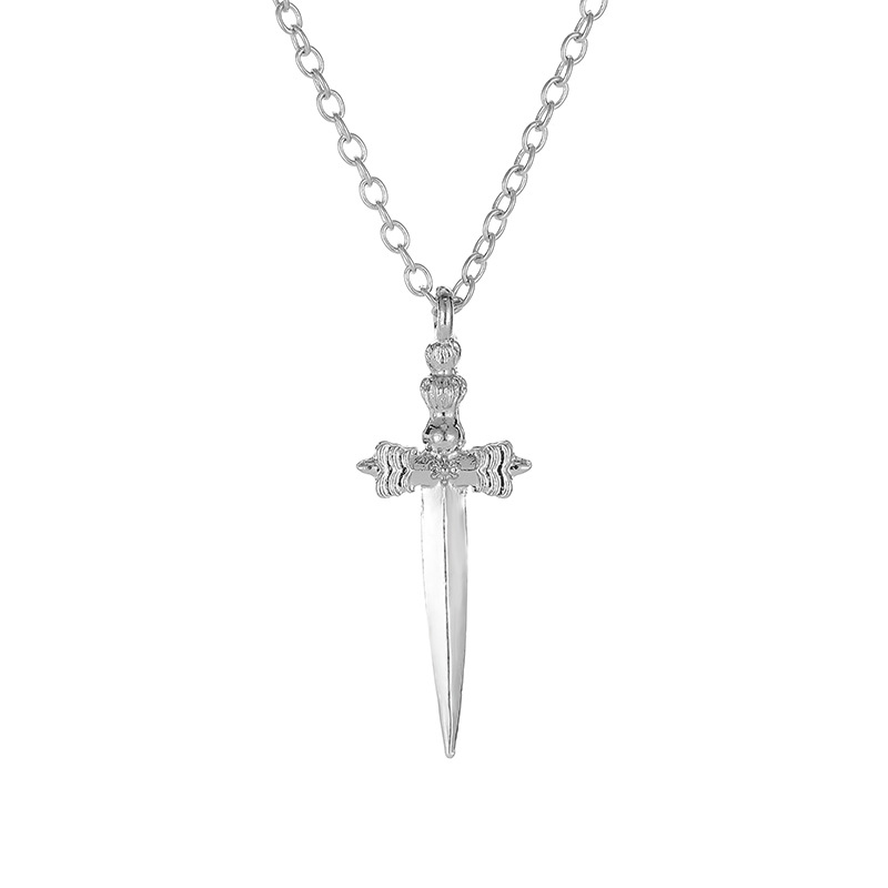 Cross Decoration Sword Necklace Men's And Women's Personality Creative Star Hip Hop Style Jewelry-2