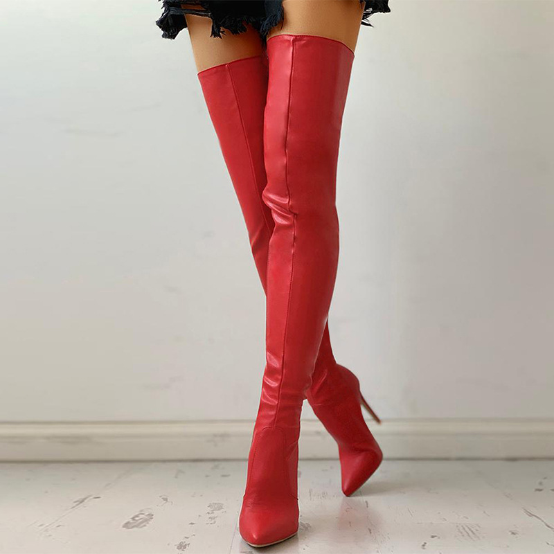 Autumn And Winter European And American Fashion Knee Women's Boots