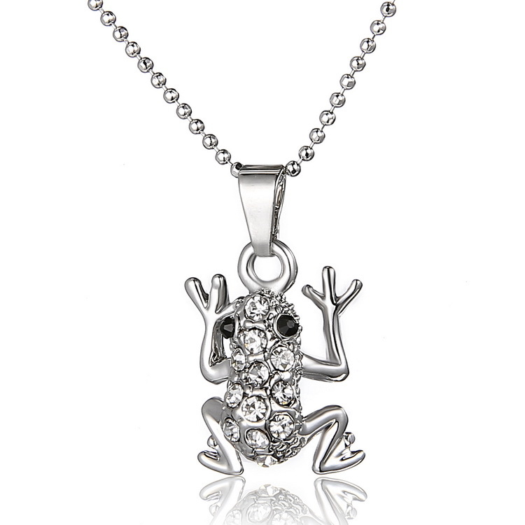 Zircon Frog Necklace