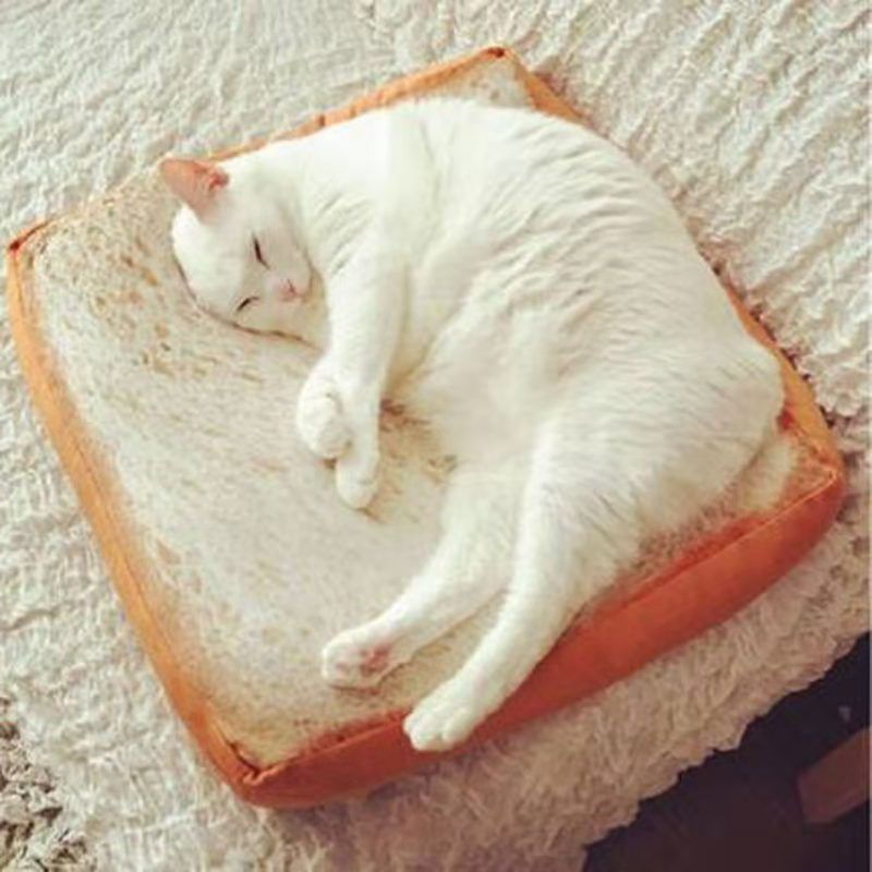 Simulation Bread Cushion Toast Slice Ass Office Cushion Lovely Sleeping Pillow Student Thickened Plush Cushion Pet Sleeping Cushion-Classic Bread 