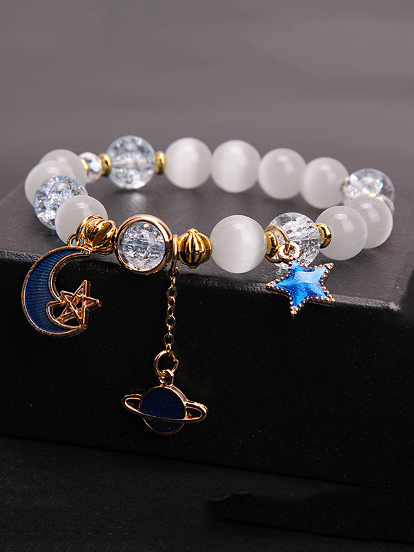 Original Alloy Star&moon&planet Beads Bracelet