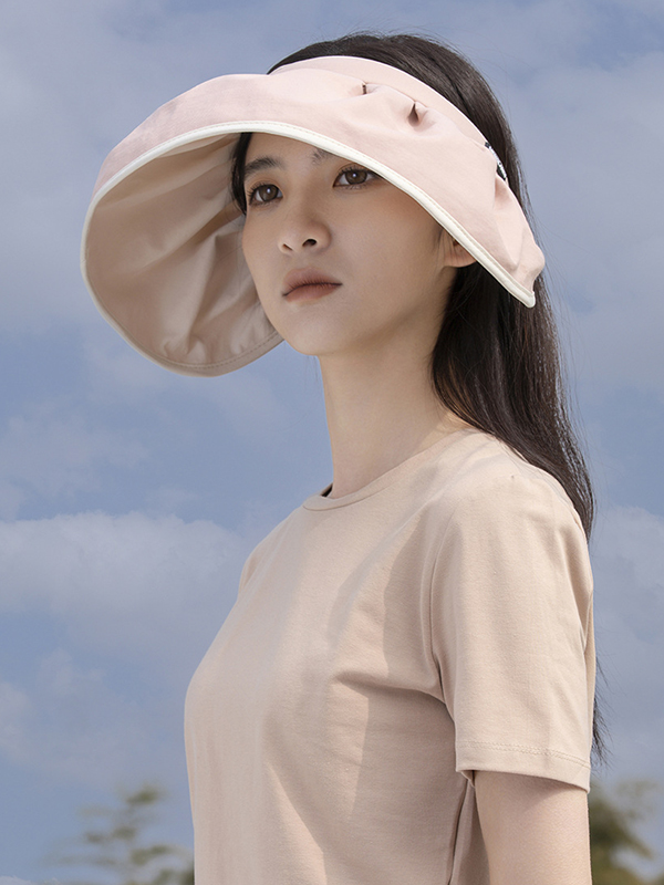 Pink Urban Contrast Color Sun Protection Sun Hat
