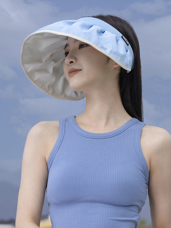 Blue Urban Contrast Color Sun Protection Sun Hat