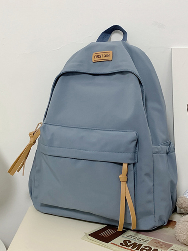 Blue Simple Casual Backpack