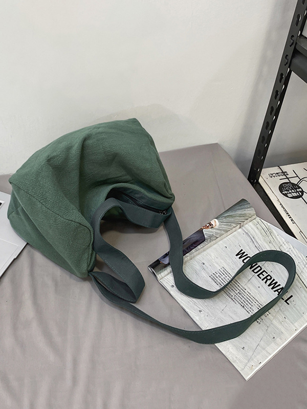 Green Casual Simple Canvas Bag