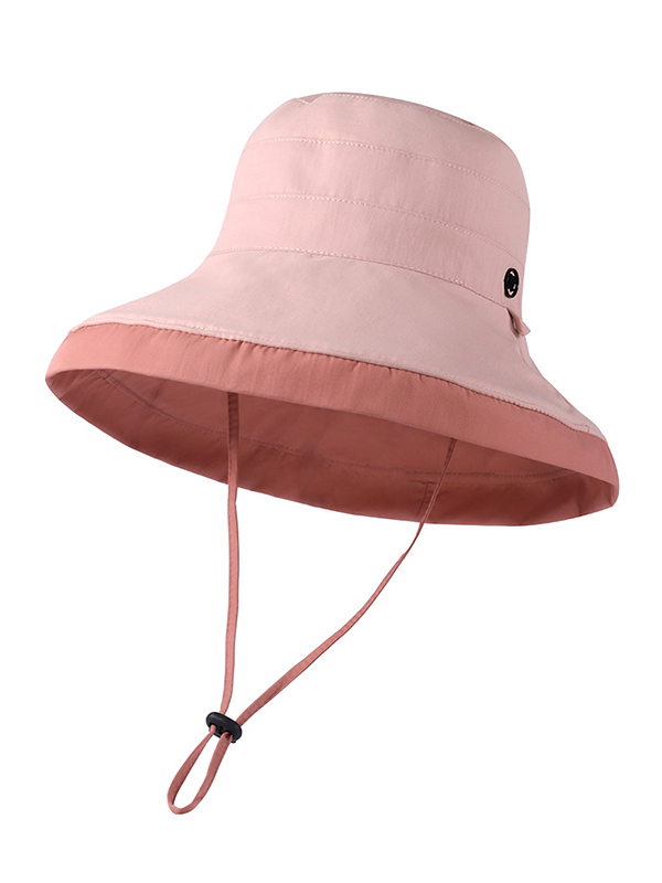 Pink Urban Contrast Color Reversible Breathable Sun Protection Sun Hat