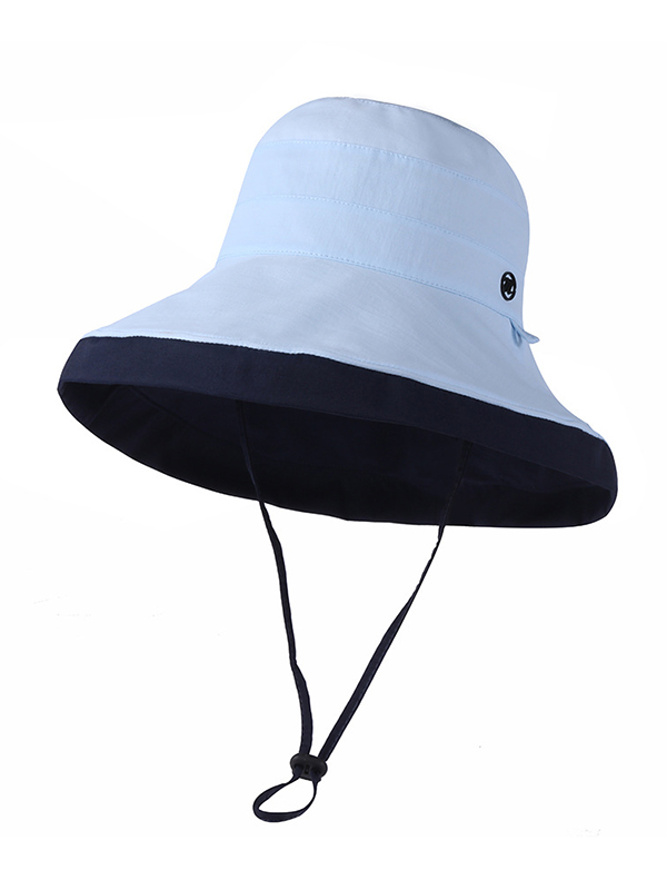 Blue Urban Contrast Color Reversible Breathable Sun Protection Sun Hat