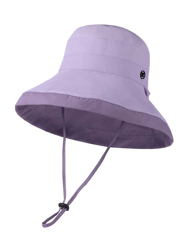 Purpleurban Contrast Color Reversible Breathable Sun Protection Sun Hat