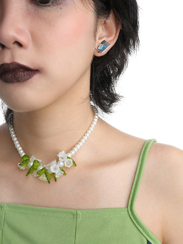 Vintage Pearl Floral Necklaces Accessories