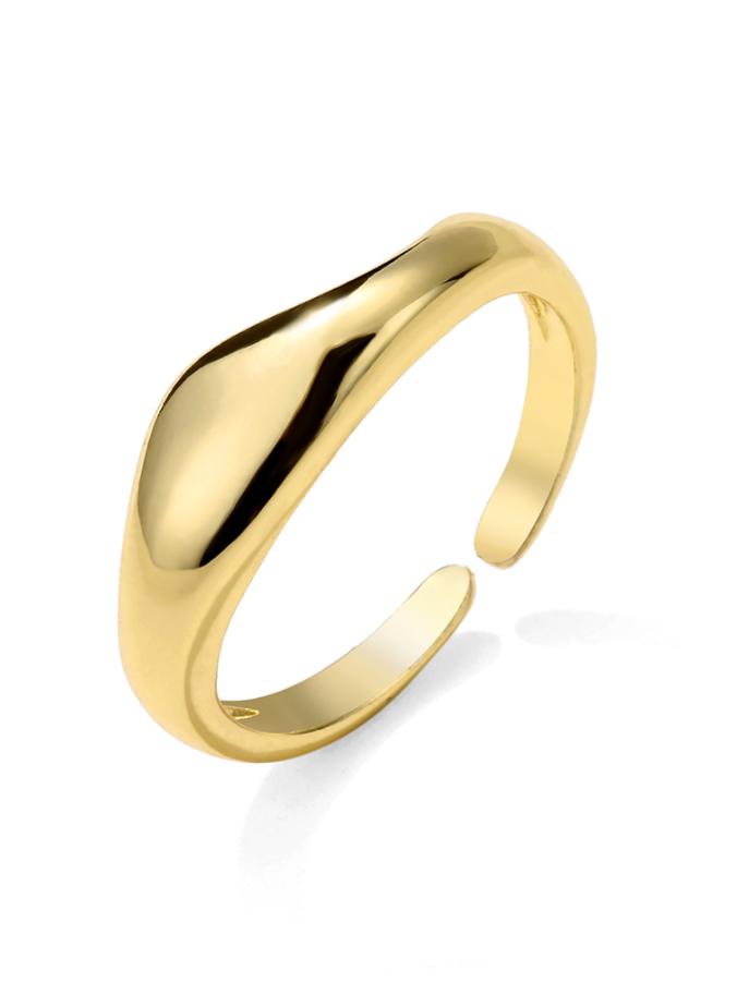 Gold Original Chic Geometric Irregular Rings