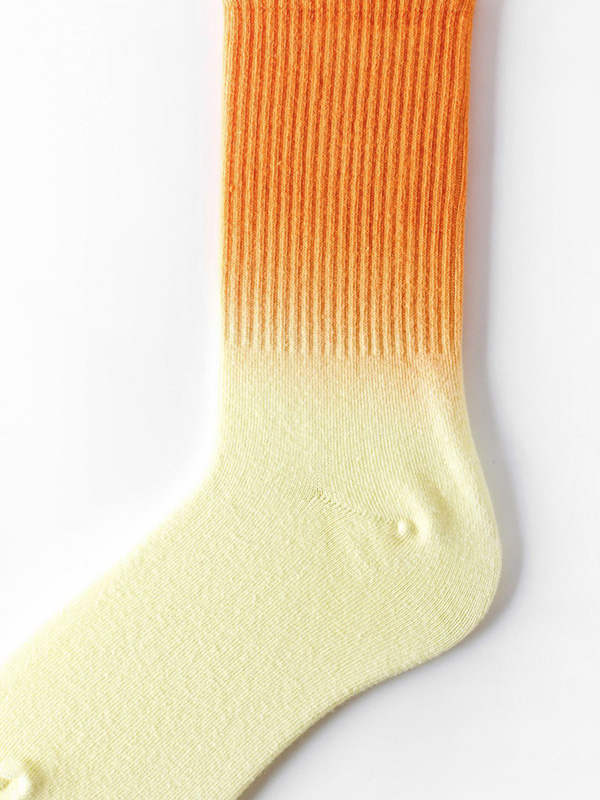 Orange Yellow Stylish Cool Colorful Gradient Socks