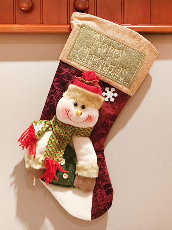 Snowman Santa Claus Snowman Socks Christmas Gifts Bag