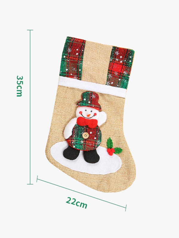 2# Xmas Gift Socks Candy Bag Year Christmas Tree Decoration