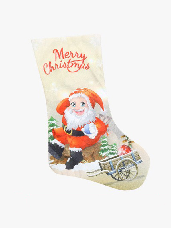 6# Xmas Gift Socks Candy Bag Year Christmas Tree Decoration