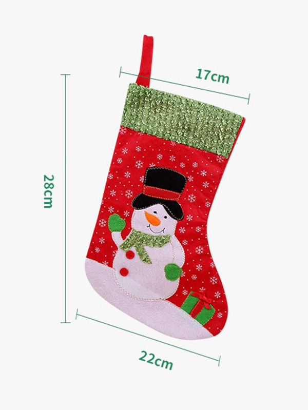1# Xmas Gift Socks Year Candy Bag Christmas Decor Christmas Decoration