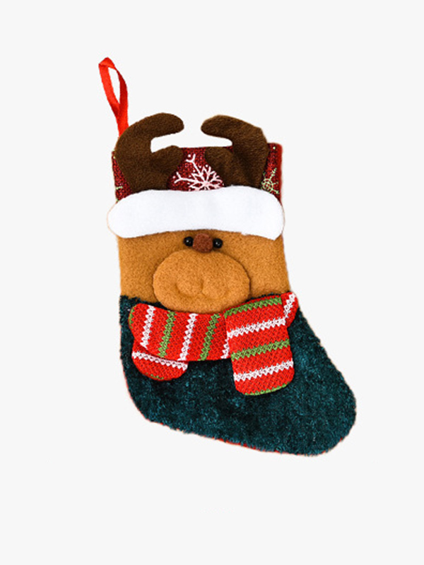 7# Xmas Gift Socks Year Candy Bag Christmas Decor Christmas Decoration