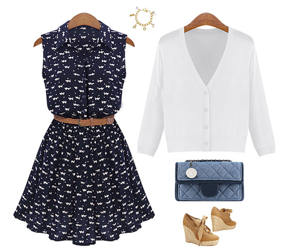 Women Summer Dress Casual Ladies Sleeveless Shirtdress With Belt Party