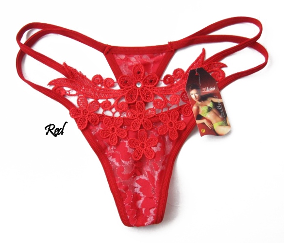 Ladies Sexy Fishnet Thong Panties Briefs G-string Lingerie Underwear