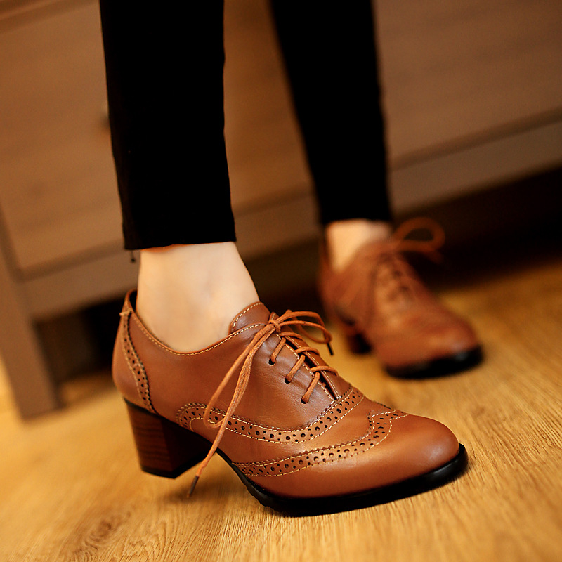 British Style Carved Classy Lace Up Oxford Shoes On Luulla 4281