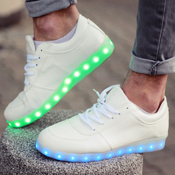 Athleisure 7-Colour LED-Embedded Sneakers 